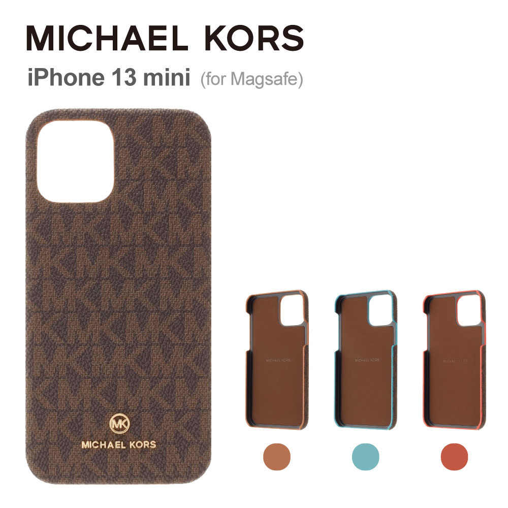 【正規代理店】 マイケルコース iPhone13 mini スマホケース Magsafe対応 MICHAEL KORS SLIM WRAP CASE EDGE CORTING iPhone iPhoneケ..