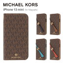 マイケル・コース スマホケース レディース 【正規代理店】 マイケルコース iPhone13 mini スマホケース Magsafe対応 MICHAEL KORS FOLIO CASE EDGE CORTING WITH TASSEL CHARM iPhone iPhoneケース アイフォン ブランド スマホ ケース 手帳