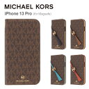 【正規代理店】 マイケルコース iPhone13 Pro スマホケース Magsafe対応 MICHAEL KORS FOLIO CASE EDGE CORTING WITH TASSEL CHARM iPhone iPhoneケース アイフォン ブランド スマホ ケース 手帳 手帳型 手帳型ケース 保護 カバー カード