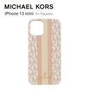 マイケル・コース スマホケース レディース 【正規代理店】 マイケルコース iPhone13 mini スマホケース MICHAEL KORS SLIM WRAP CASE STRIPE iPhone iPhoneケース アイフォン ブランド スマホ ケース 薄型 おしゃれ カバー お洒落 かわいい 保護 女性 彼女