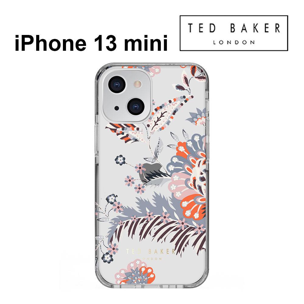 【正規代理店】 テッドベーカー iPhone13 mini スマホケース Ted Baker Anti-Shock Case クリアタイプ iPhone iPhoneケース アイフォン ブランド スマホ ケース スマートフォン スリム 保護 耐衝撃性 薄型 お洒落 おしゃれ 女性 彼女