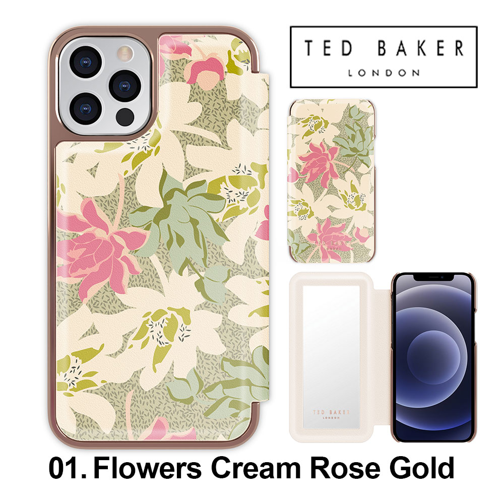 【正規代理店】 テッドベーカー iPhone13 Pro スマホケース Ted Baker Folio Case iPhone iPhoneケース アイフォン ブランド スマホ ケース スマートフォン 手帳 手帳型 手帳型ケース 花柄 カード 収納 定期 女性 大人