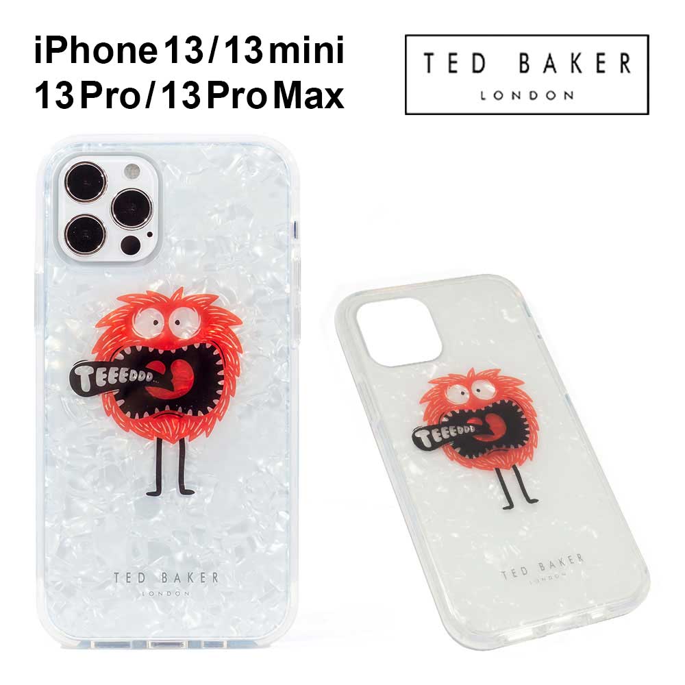 iPhone 13 シリーズ用ケース Ted Baker テッドベーカー TPU Back Shell Case  バックタイプ 半透明 スマホケース 正規代理店