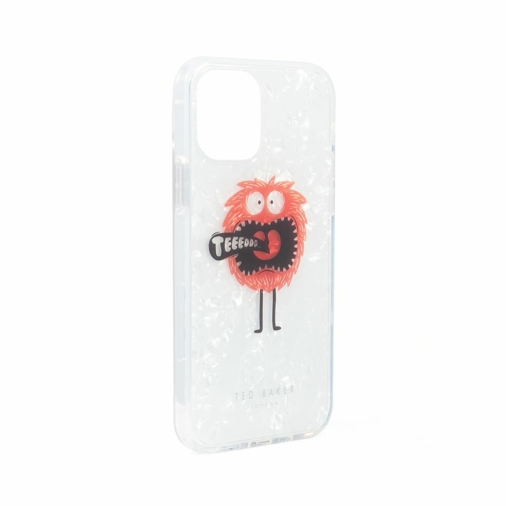 iPhone 13 シリーズ用ケース Ted Baker テッドベーカー TPU Back Shell Case [ Monster White ] バックタイプ 半透明 スマホケース 正規代理店