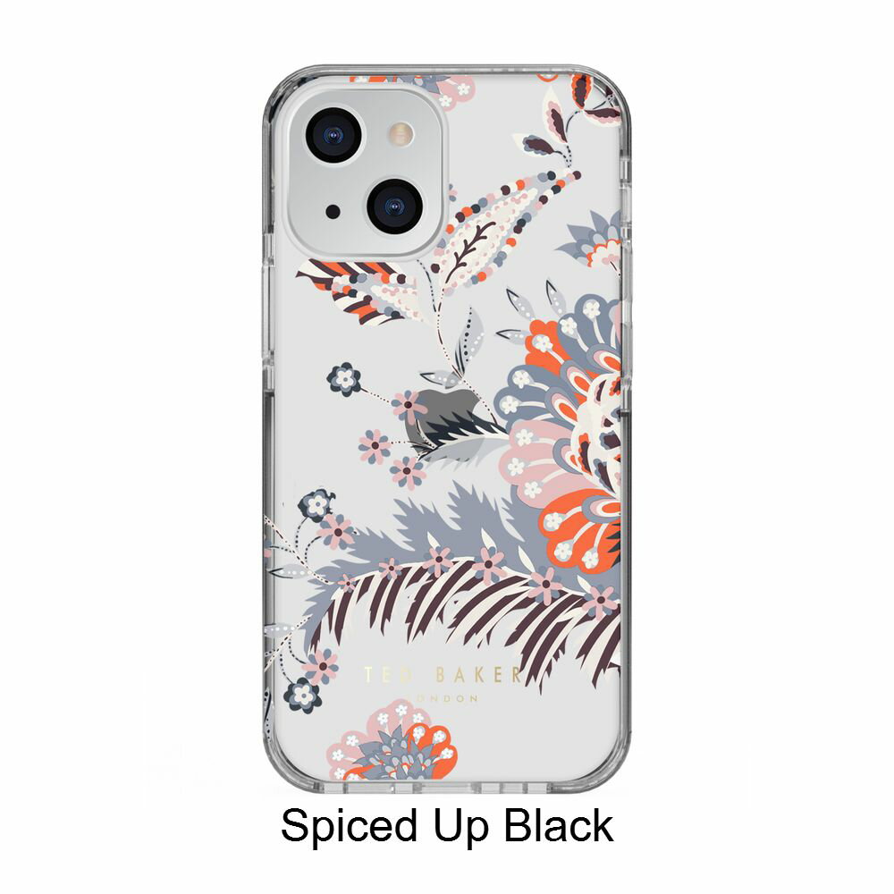 【正規代理店】 テッドベーカー iPhone13 スマホケース Ted Baker Anti-Shock Case クリアタイプ iPhone iPhoneケース アイフォン ブランド スマホ ケース スマートフォン スリム 保護 耐衝撃性 薄型 お洒落 おしゃれ 女性 彼女