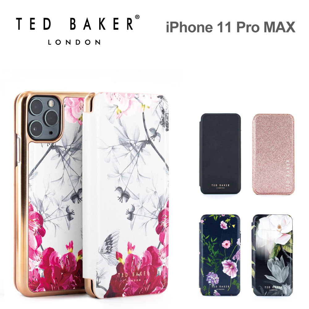  テッドベーカー iPhone11 Pro Max スマホケース Ted Baker Folio Case iPhone iPhoneケース アイフォン ブランド スマホ ケース スマートフォン 手帳 手帳型 手帳型ケース カード 収納 定期 女性