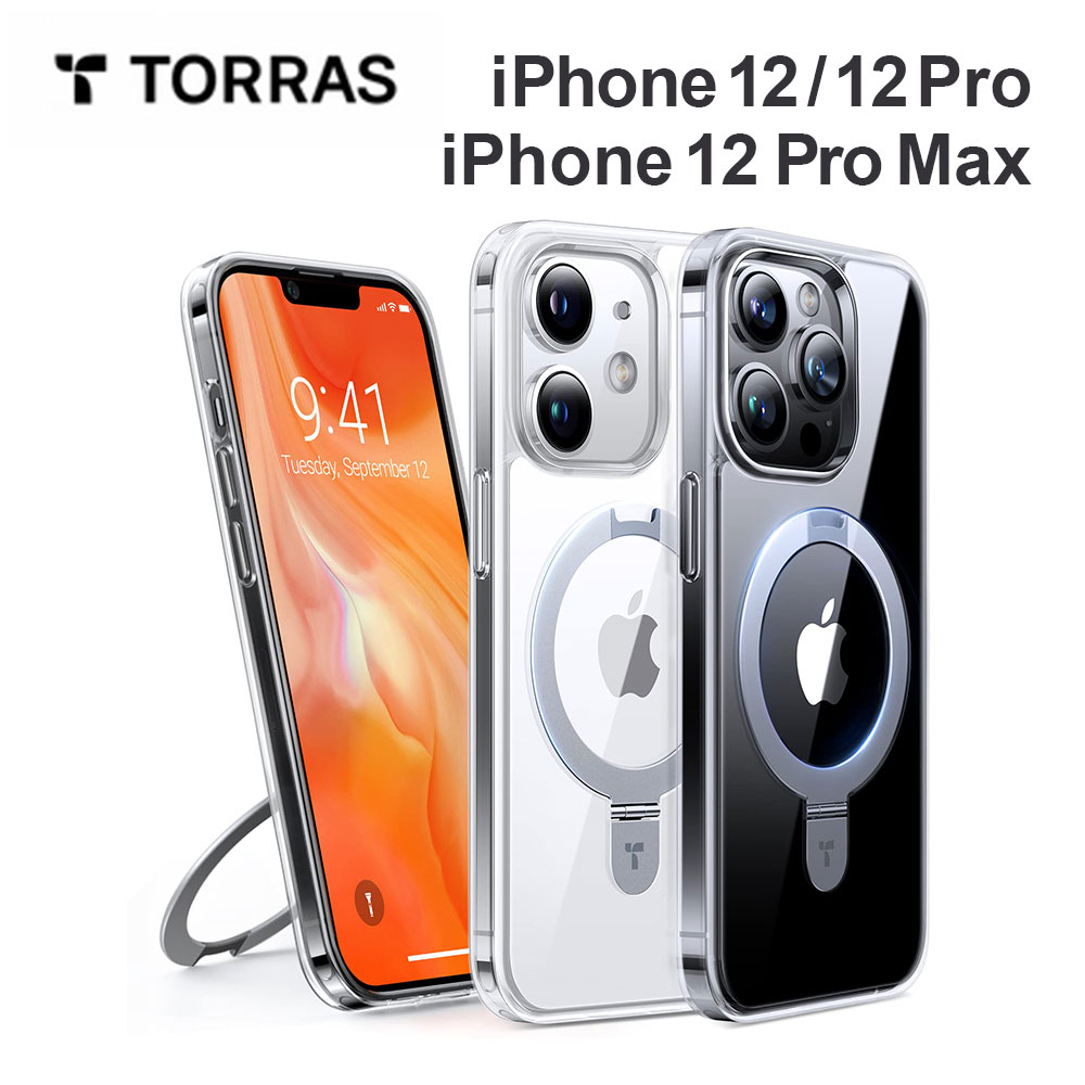 ڥ饹եƱ TORRAS UPRO Ostand Clear Case iPhone12 12pro 12promax  Ʃ Ѿ׷ ݸ ݸ饹 ɻ ƷMIL 󥰥