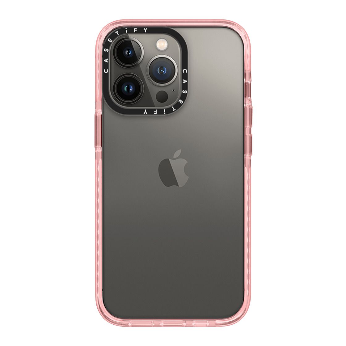CASETiFY iPhone 13Pro インパクトケース 耐衝撃 保護ケース 透明 ワイヤレス充電に対応 クリア ピンク ピーチ ライトパープル スモーキーブルー コーラルホワイト クリア フロスト クリア ブラック
