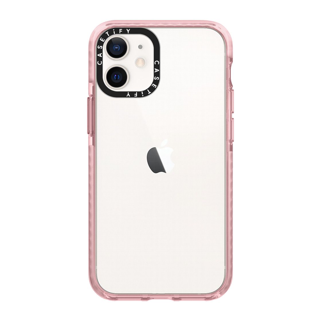 CASETiFY iPhone 12Mini インパクトケース 耐衝撃 保護ケース 透明 ワイヤレス充電に対応 クリア ピンク ピーチ サンセット (グラデーション) シエラブルー