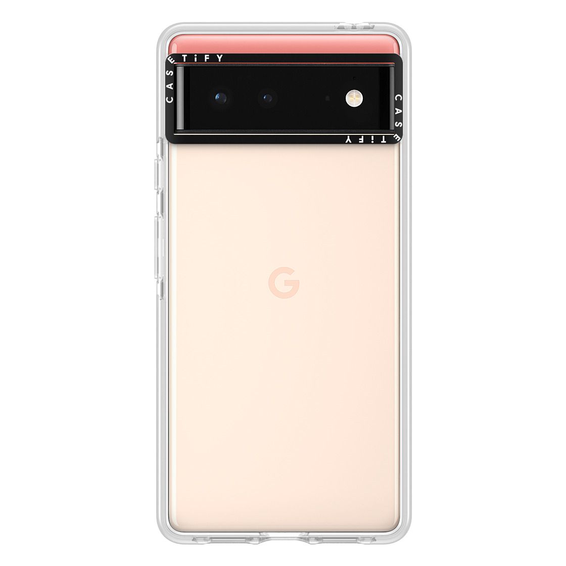 CASETiFY Google Pixel 6 インパクトケース 耐衝撃 保護ケース 透明 ワイヤレス充電に対応 クリア フロスト マットブラック