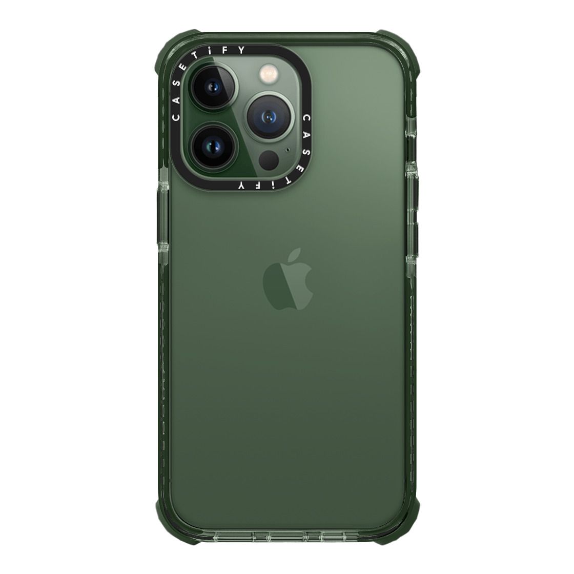 CASETiFY iPhone 13Pro ウルトラインパクト ケース 耐衝撃 保護ケース 透明 ワイヤレス充電に対応 クリア ブラック ミッドナイトグリーン ピーチ