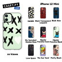 【公式】CASETiFY iPhone 12Mini インパクトケース クリア ブラック クリア フロスト Bed of Tulips Clear Black Pug Lift Pastel Waves Rainbow Color Wheel iPhoneケース iPhone 12Mini 耐衝…