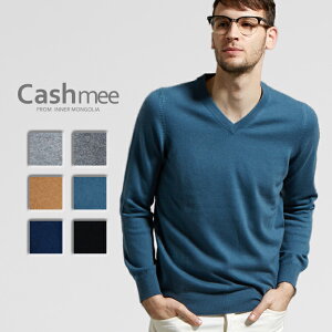 SALE 【全6色】『Cashmee ＜カシミヤ 100％ Vネック セーター/gazon 6color』≪送料無料≫ニット/メンズ/ファッション/カシミヤ/カシミア/シンプル/ベーシック/セーター