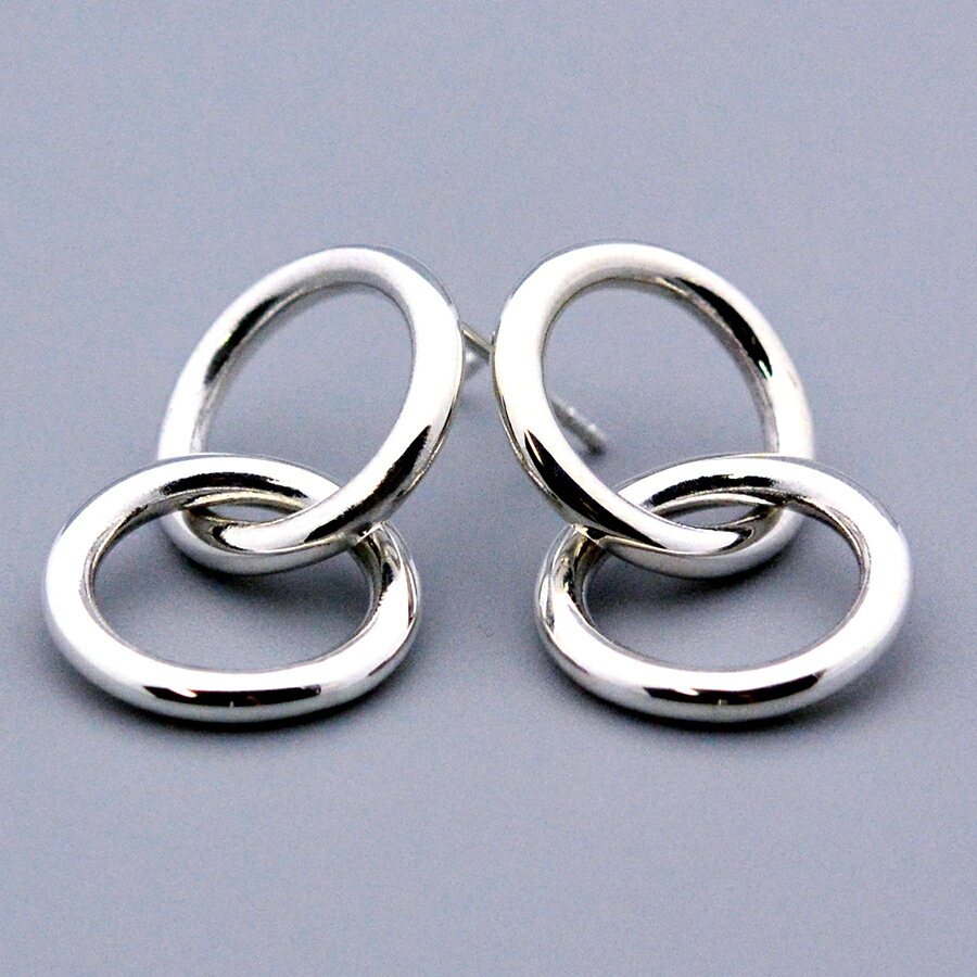 ダブルドーナツピアスSV925シルバー