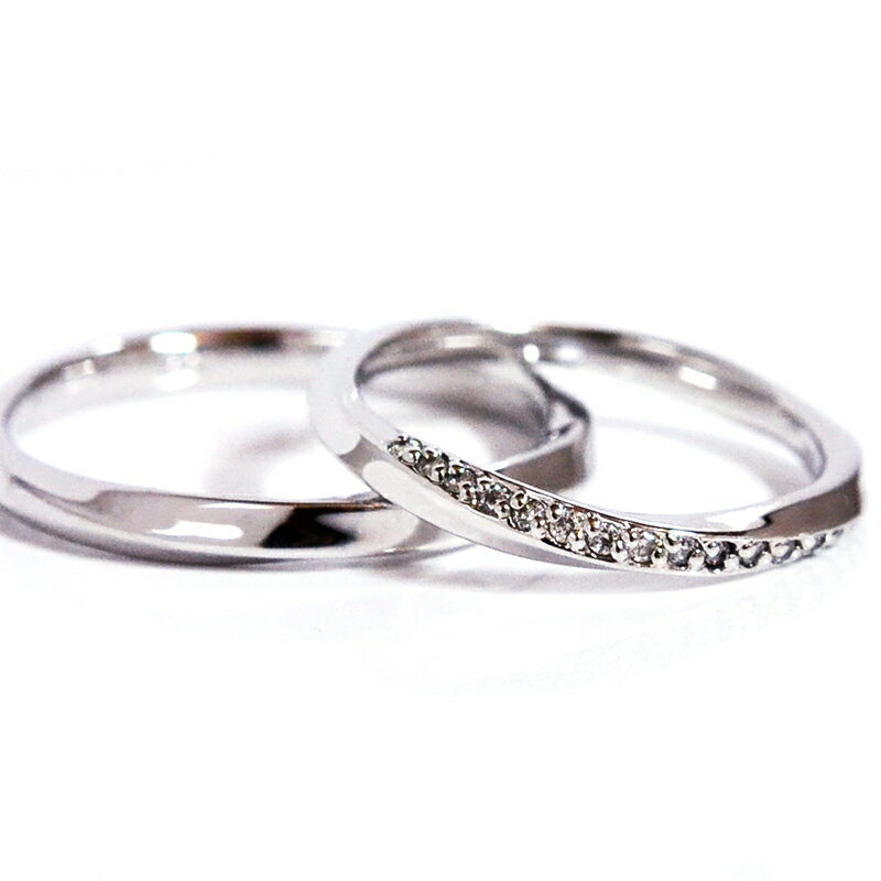 メビウスツイストラインハードプラチナ ペアリング2本製作 メンズ&レディースpt950 pair ring ペアリング マリッジリング結婚指輪