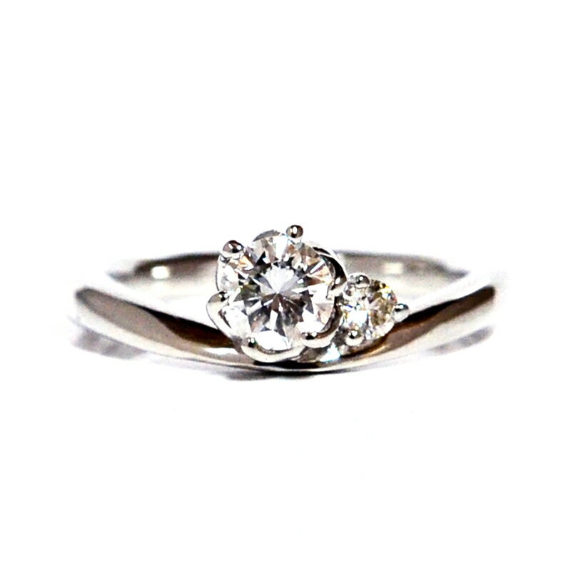 フラワーセットUラインダイヤモンドリング0.30+0.05ctUラインpt950ハードプラチナ製作エンゲージリング ブライダル プロポーズリング婚約指輪 K18...