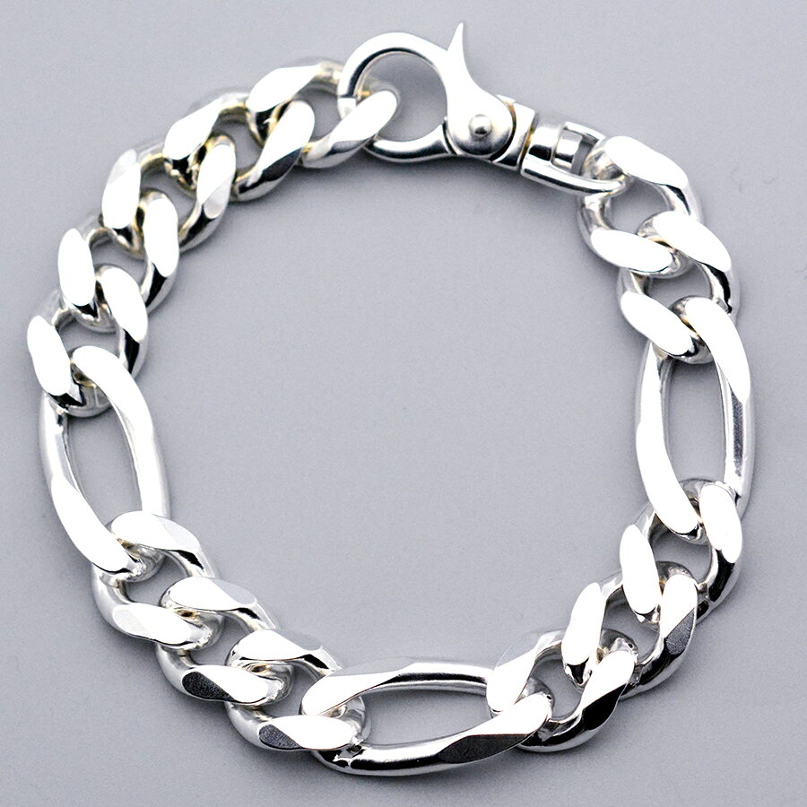 フィガロブレスレットベリーワイドsv925シルバー