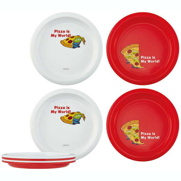 【在庫処分価格】スケーター プレート4Pセット●エイリアン●//ランチグッズ 運動会 行楽 ピクニック お花見 パーティ アウトドア お出かけ かわいい トイストーリー リトルグリーンメン ディズニー Disney//のサムネイル