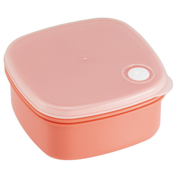 スクエアフードコンテナ(M) 400ml ノルディコットオレンジ //食品食材保存容器ケース小分けおかず作り置き冷凍食洗機電子