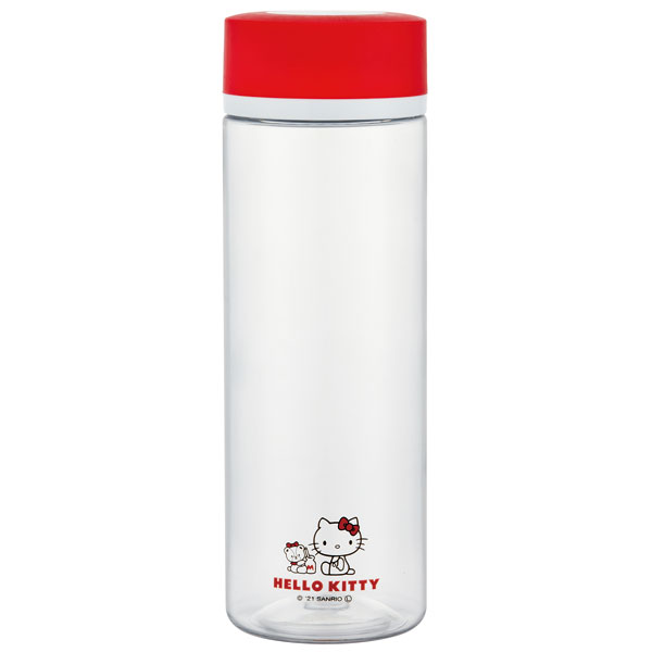 水筒 ミニ サイズ プラスチック 400ml 大人 直飲み ウォーターボトル かわいい スリム スケーター PDC4【軽量 キッズ おしゃれ クリア マイボトル クリアボトル 洗いやすいキティ タイニーチャム ハローキティ 女の子】のサムネイル