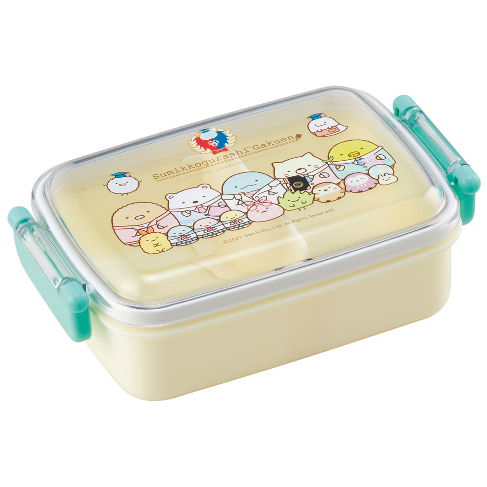 [15日～27日 P15倍]お弁当箱 一段 450ml かわいい キャラクター 食洗機対応 子供 キッズ 仕切り スケーター RBF3ANAG【弁当箱 ランチボックス 小学生 幼稚園 食洗機 小さめ 幼児 保育園すみっコぐらし すみっこ ぐらし 女の子 女子】