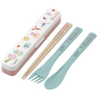 スプーン フォーク セット 大人 ケース 日本製 カトラリーセット プラスチック スケーター TAc1AG【食器 食洗機対応 携帯 箸 大人 お弁当 おしゃれ トリオセット トリオサンリオ キャラクターズ × obuchi akiko 女性】