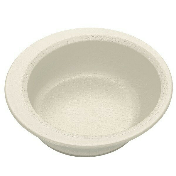 木目すくいやすいボウル クリーム 白色 お皿 皿 ボウル 取り皿 プレート プラスチック 軽い 丈夫 電子レンジ対応 食洗機対応 木目調 サポート 【介護 介助...