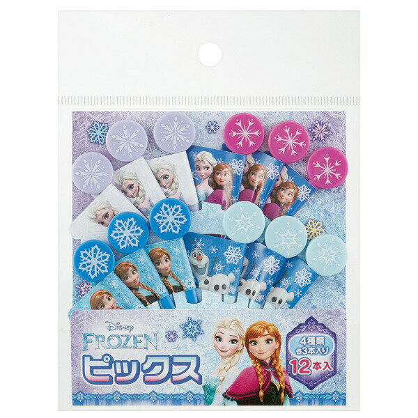 ●ディズニー アナと雪の女王●ランチピックス[12本入]//可愛い 彩り お弁当 ランチ小物 ランチグッズ// スケーター