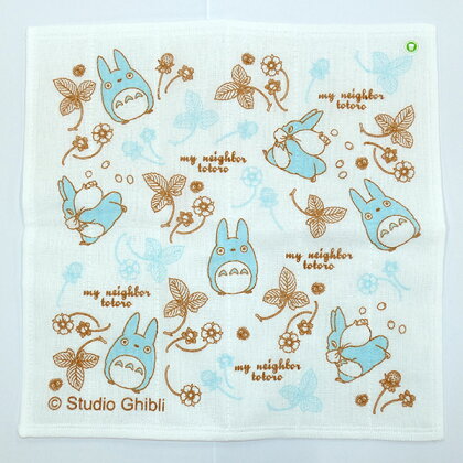 # かや生地ふきん●となりのトトロ 中トトロ●//キャラクター 台所用品 キッチンタオル 台拭き 食器拭き 食器洗い// スケーターのサムネイル