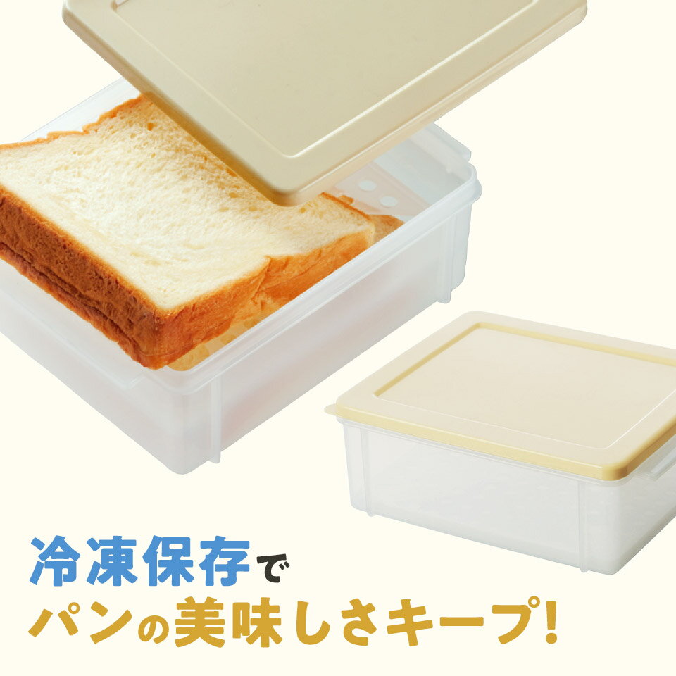 冷凍 食パンケース ブレッドケース パンケース 容器 冷凍保存 パン入れ パン ストッカー プラスチック タッパーウェア スケーター sbr2 食品保存容器 保存ケース 保存容器 保存 パン入れる パン保管ケース 便利グッズ キッチングッズ 優秀キッチングッズ