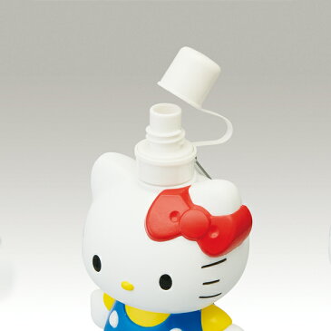 ダイカットブローボトル キャラクター型のプラスチック直飲み水筒 ハローキティ ハローキティ キティちゃん リボン