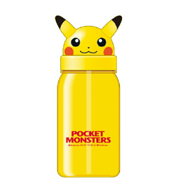 水筒 直飲み プラスチック 350 ml キッズ 幼児 ワンタッチ かわいい 子供 skater スケーター PBS3STD ポケットモンスター ポケモン ピカチュウ 23年 男の子【こども 子ども 子供用 軽量 ストローボトル 小学生 小学校 幼稚園】