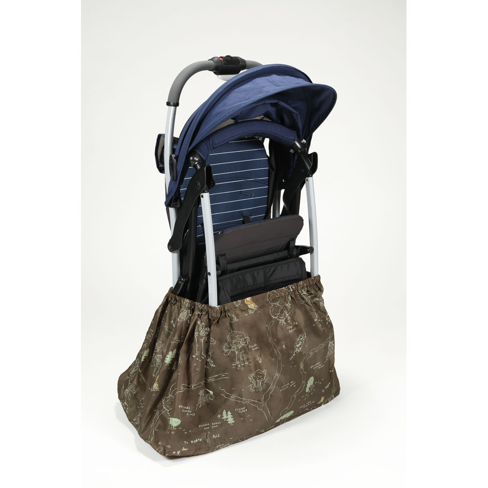 [3月17日〜3月30日 P20倍]ベビーカー用 タイヤカバー　くまのプーさん　ベビーカー A型 B型 兼用 汚れ 防止 予防 便利 お出かけ おでかけ 外出 簡単 取り付け 撥水 【はっ水 加工 収納袋付き キャラクター ディズニー Disney BCTC1 スケーター】 2