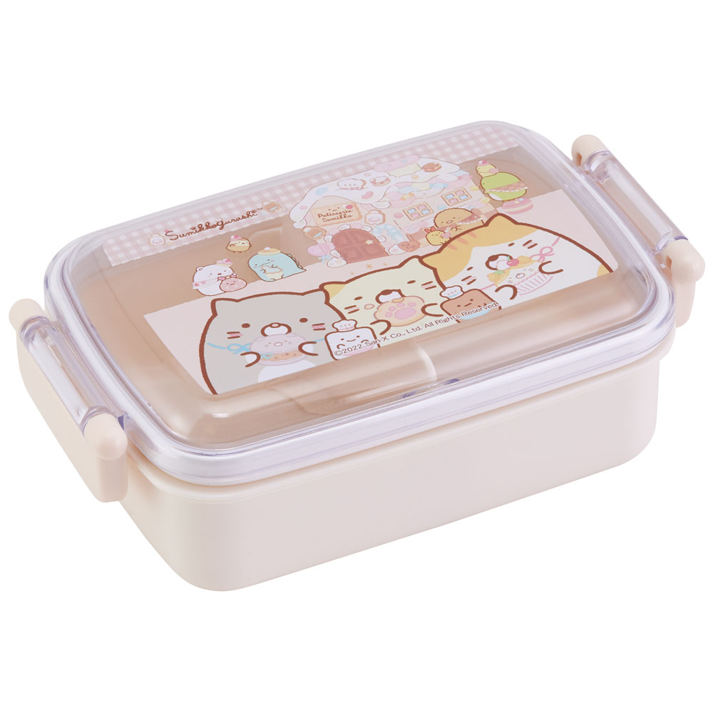 お弁当箱 一段 450ml かわいい キャラクター 食洗機対応 子供 キッズ 仕切り スケーター RBF3ANAG【弁当箱 ランチボックス 小学生 幼稚園 食洗機 小さめ 幼児 保育園 すみっコぐらし すみっこ ぐらし 女の子 女子】