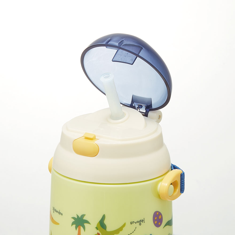スケーター シリコン製ストローホッパ水筒 400ml 水筒 ストロー飲み水筒 プラスチ...