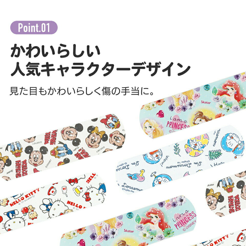 [4月22日〜5月20日 P20倍]絆創膏 ばんそうこう キャラクター 子供 かわいい バンド...