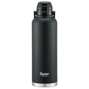 ハンドル付き ワンプッシュ 直飲み 水筒 2L 2000ml 持ち手 ステンレス ボトル skater スケーター STD20H ブラック 黒 男の子 女の子 男子 女子 メンズ【ダイレクト 大人 マイボトル 水分補給 すいとう 大容量 おしゃれ】