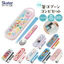 お箸 スプーン セット 食洗機対応 抗菌 カトラリー お弁当 skater スケーター CCA1AG ポケットモンスター プリンセス すみっコぐらし【プレゼント おはしセット お箸セット 子供 箸】