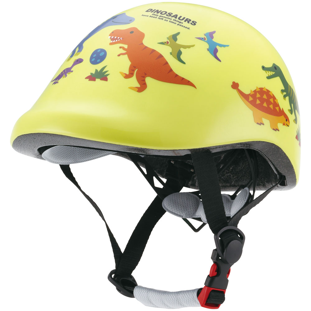 [4日〜10日 P15倍]自転車用 ヘルメット こども用 SGマーク 付き キャラクター 子供 キッズ 自転車 スケーター skater ZKHM1 ディノサウルス 恐竜 ダイナソー 男の子 男子【子ども おでかけ サイクリング かわいい】のサムネイル