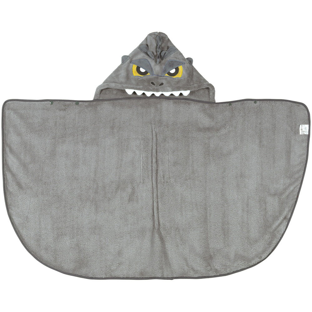 [1日〜12日 P10倍]フード 付き バスポンチョ ベビー 出産祝い バスタオル 吸水 速乾 キッズ skater スケーター BPO1 タオル ゴジラ Godzilla グッズ【赤ちゃん こども 子ども 子供 マイクロファイバー 小さめ ギフト】