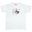 Tシャツ シャツ 半袖 Lサイズ クルーネック 丸首 服 綿 コットン 白 ホワイト スケーター skater ZTS17 クロミ すこぶる動くウサギ サンリオ【キャラクター プリント かわいい】