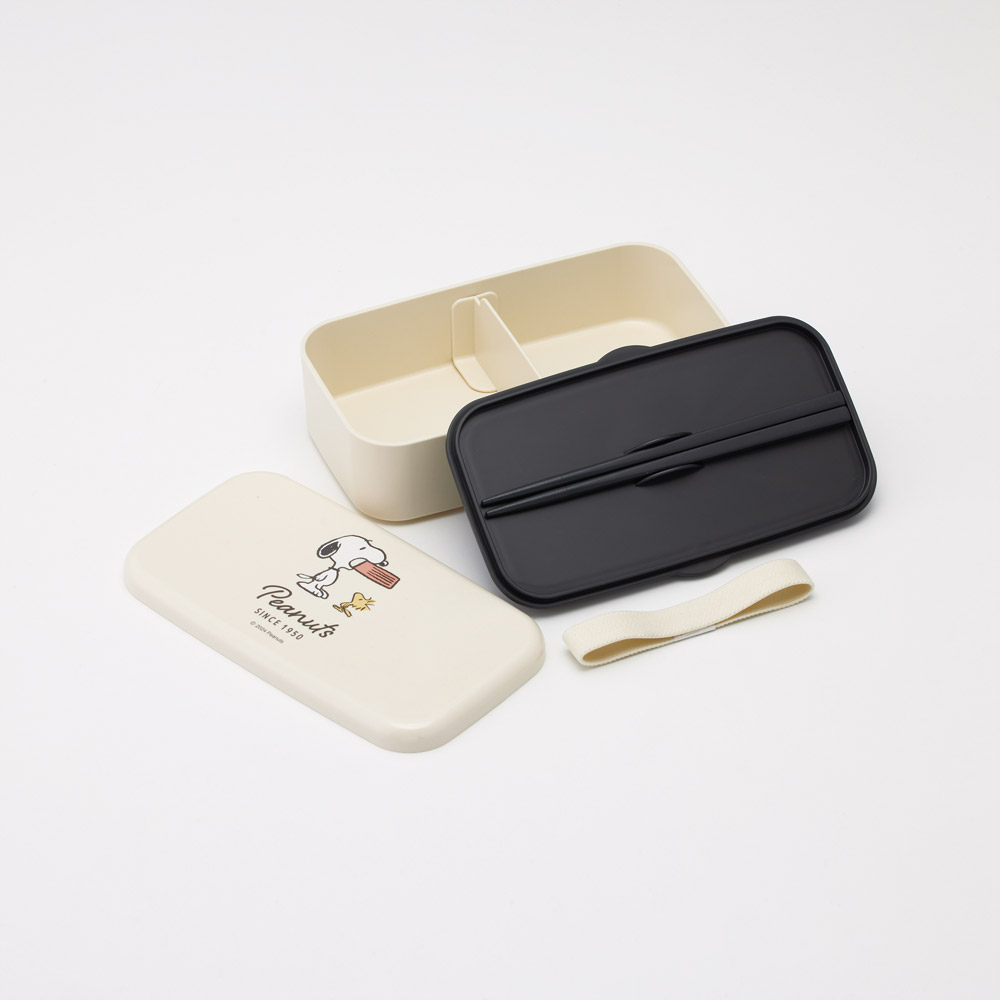 箸付き 弁当箱 600ml 1段 ランチボックス お弁当 16.5cm 大人 子供 バイオマス ス...