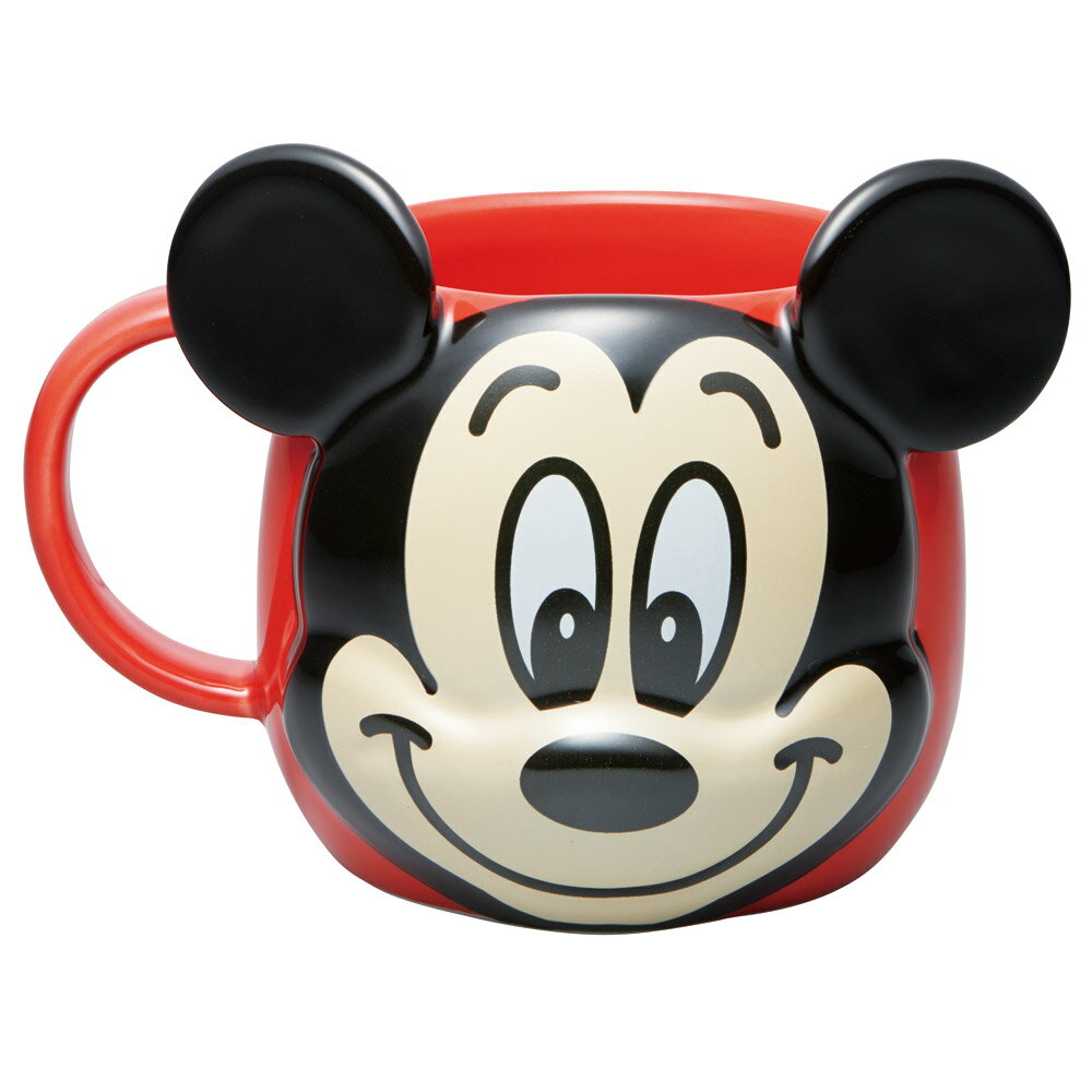 [10月2日〜27日 P10倍]陶器 ダイカット マグカップ コップ 食洗機 電子レンジ 対応 子供 キャラクター スケーター skater CHMGD4 ミッキーマウス ミッキー Mickey 男の子 女の子【子供用 おしゃれ ギフト 誕生日プレゼント 可愛い】