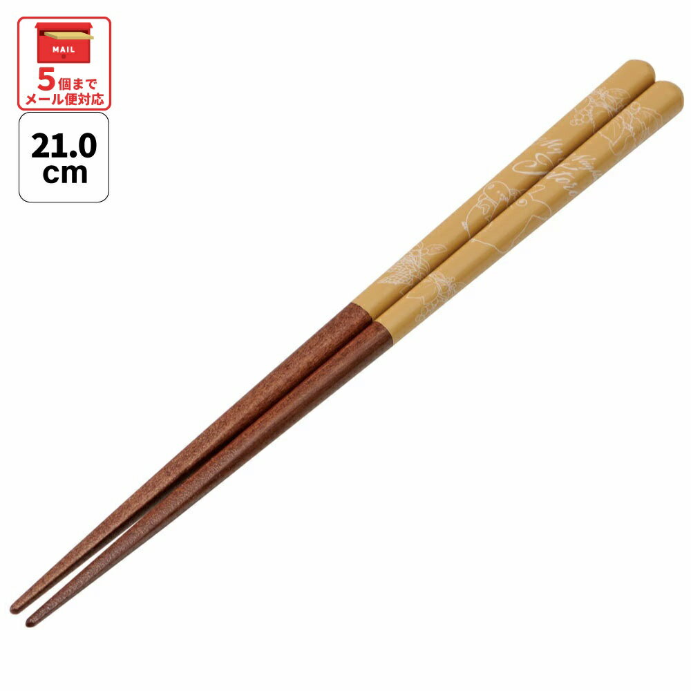 [〜12月11日10時まで P20倍]# 塗箸 箸 大人 すべらない 21cm キャラクター ANN4SQ スケーター となりの..