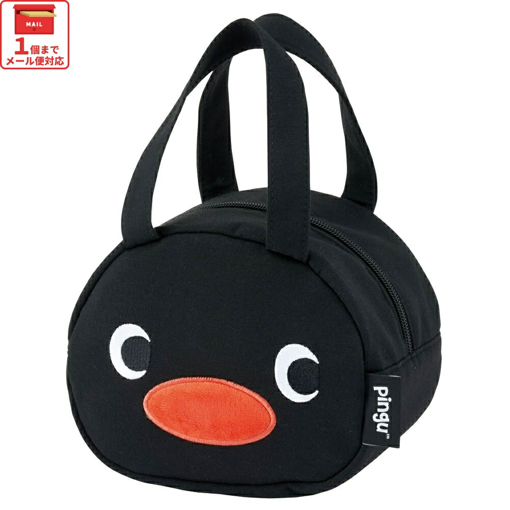 [12月3日〜11日 P20倍]# 【2月末入荷予定】ランチバッグ キッズ お弁当かばん ミニトート かわいい おしゃれ skater スケーター KNBD1 ピングー PINGU ペンギン 女の子 レディース【ミニバッグ キャラクター ダイカットポーチ バッグ】のサムネイル