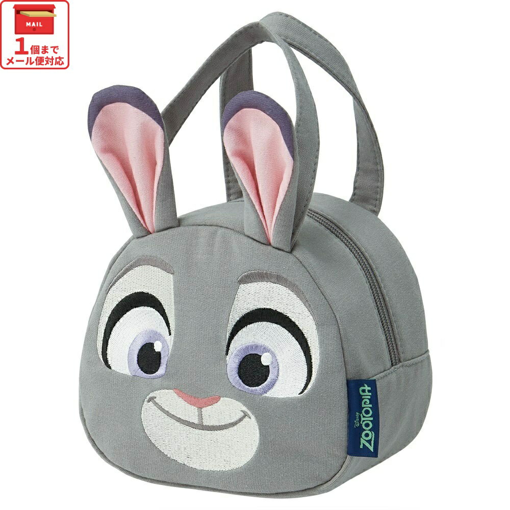 [12月3日〜11日 P20倍]# ランチバッグ キッズ お弁当かばん ミニトート かわいい おしゃれ skater スケーター KNBD1 ズートピア ジュディ ディズニー Disney【ミニバッグ キャラクター ダイカットポーチ バッグ】のサムネイル