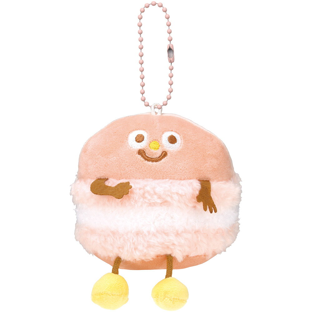 乐天商城 - [4月22日〜5月20日 P20倍]スケーター ぬいぐるみ キーホルダー ボールチェーン マスコット かわいい 子供 skater ZNKH1 ファニーマカロン マカロン フランボワーズ【キャラクター マスコットチャーム 幼稚園 バッグ カバン 子ども】