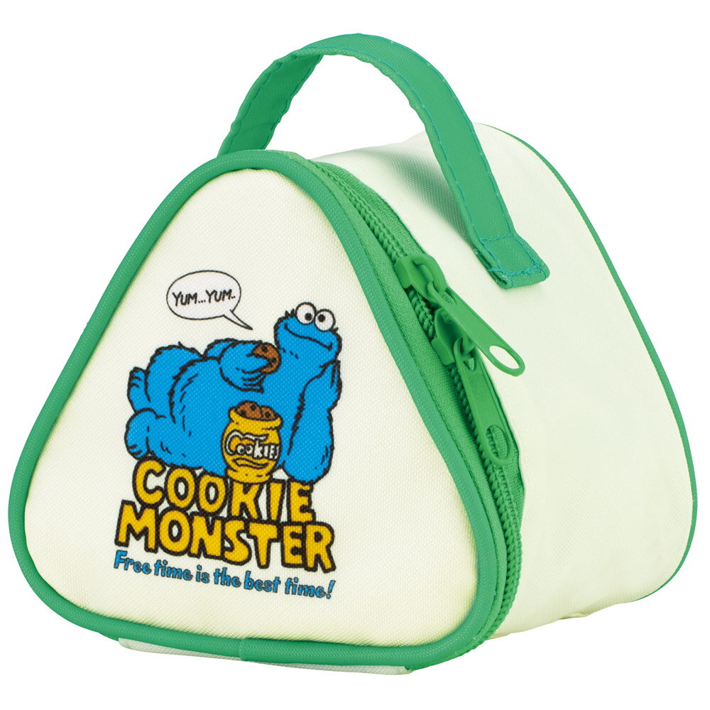 スケーター おにぎりケース 保冷 2個 おにぎりポーチ 保冷バッグ キャラクター おむすび skater KONC2 エルモ クッキーモンスター セサミストリート セサミ【おにぎりバッグ おにぎり ケース ポーチ 子供 お弁当 塾弁】