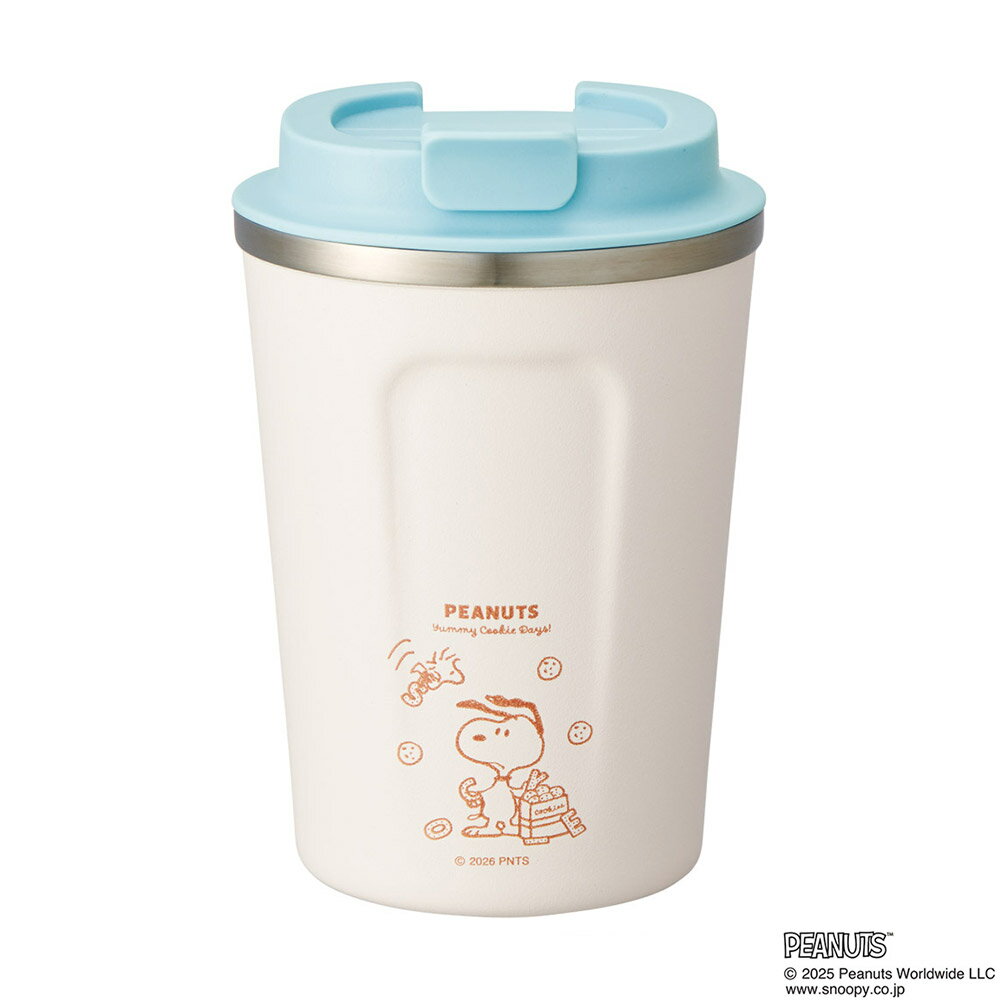 乐天商城 - [4月22日〜5月20日 P10倍]ステンレスタンブラー コーヒータンブラー 350ml タンブラー 蓋付き 保温 保冷 skater スケーター STBC3F スヌーピー クッキー SNOOPY ピーナッツ 女性【持ち運び ふた付き おしゃれ かわいい キャラクター】