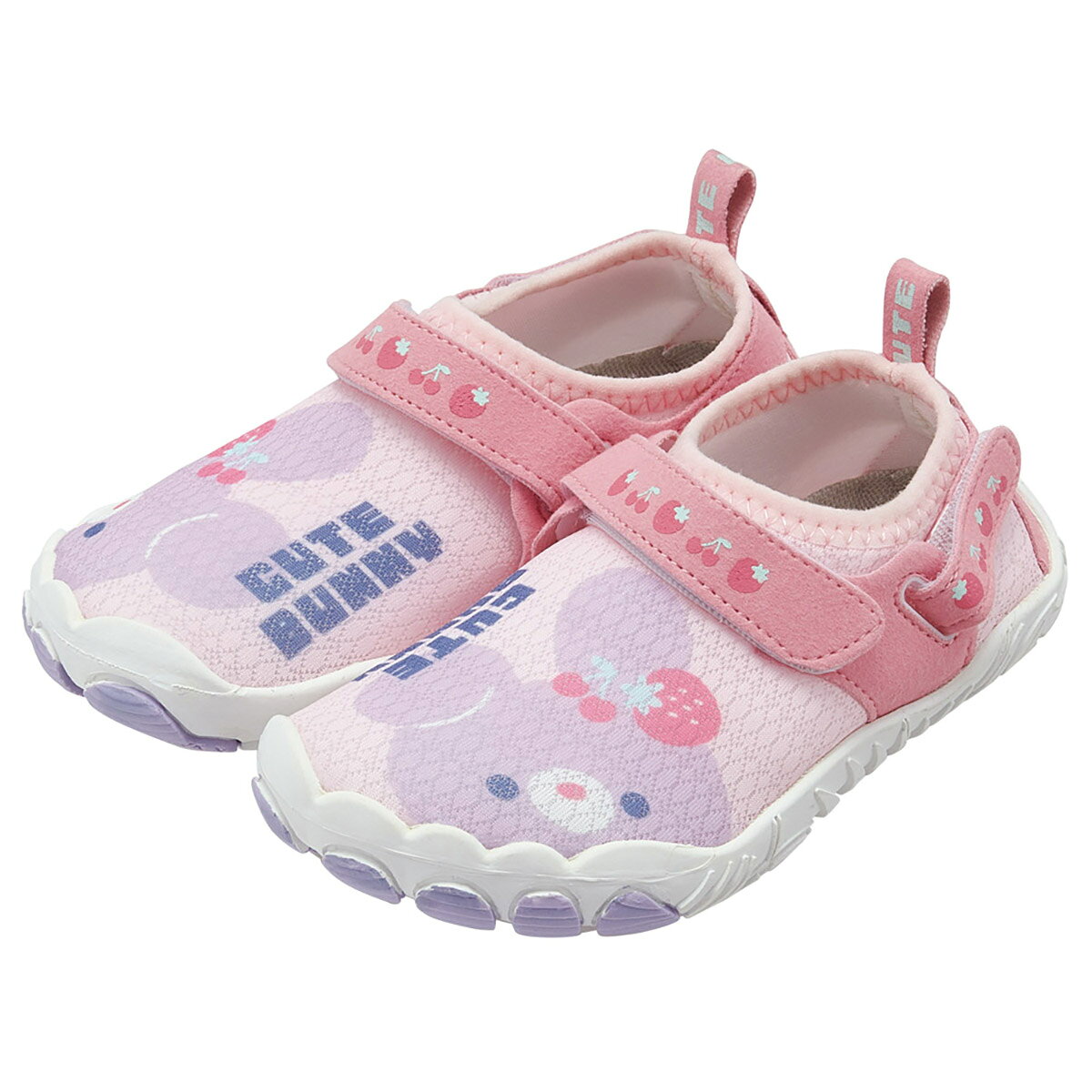 スケーター 子供用 アクアシューズ 16cm 水陸両用 キッズ 靴 マリン シューズ 水遊び 川 海 skater SHAQ16 CUTE BUNNY キュート バニー うさぎ かわいい【マリンシューズ 子供 アクア シューズ レジャー】